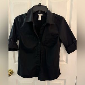 Women’s size small black button-down